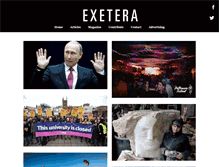 Tablet Screenshot of exeteramagazine.com